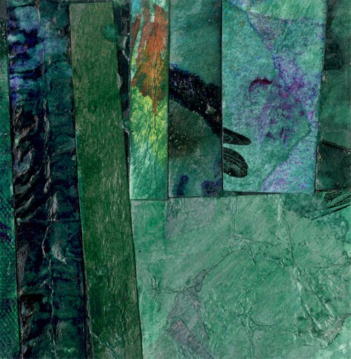 Collage Jazz 28 - Mixed Media Collage Painting by Kathy Morton Stanion by Kathy Morton Stanion