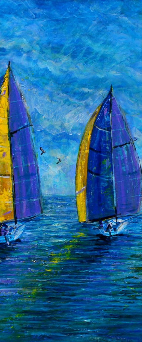 Spinnakers Up by Paul J Best