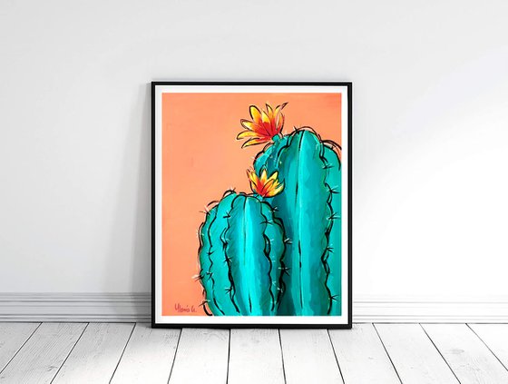 CACTUS WITH FLOWER