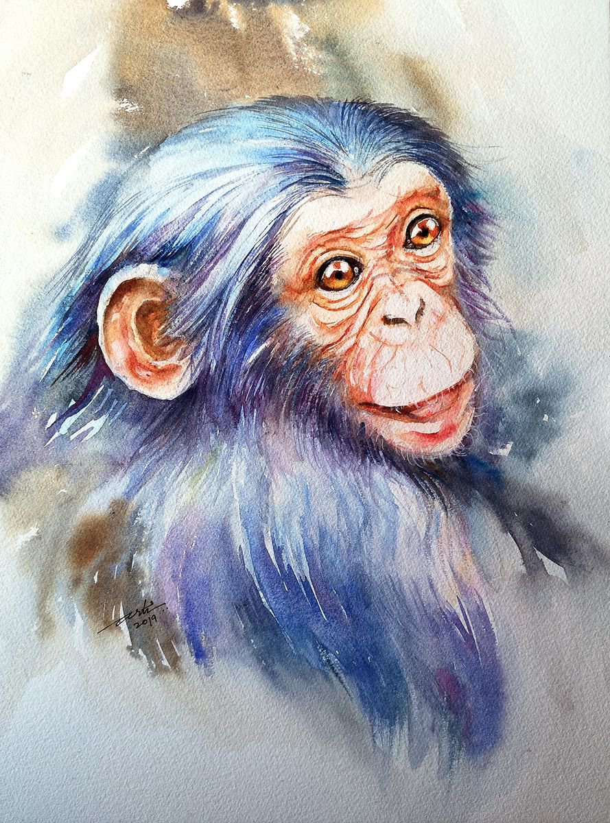 KiKi the Baby Chimpanzee by Arti Chauhan