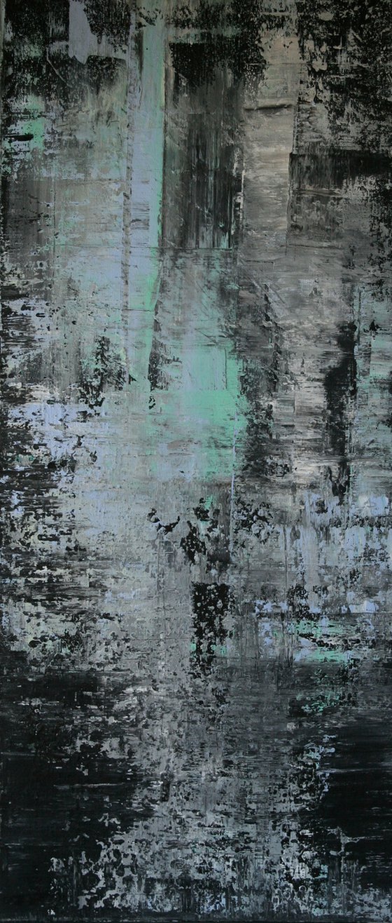 GREY AGE 40X90cm abstract painting