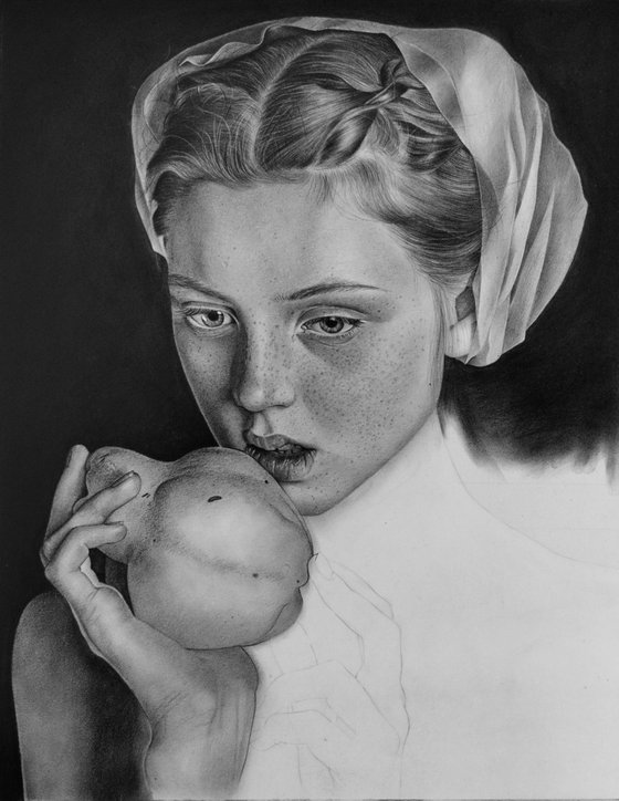 Girl With a Quince