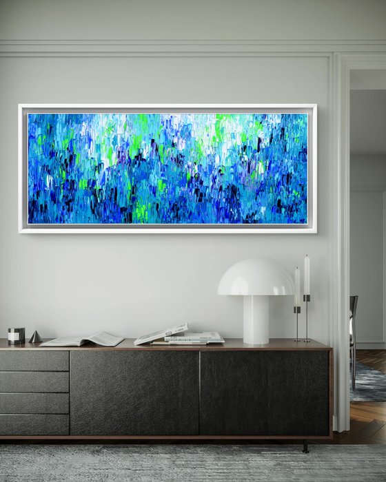 Relief Blue 36 - Large Abstract Ocean - Sea