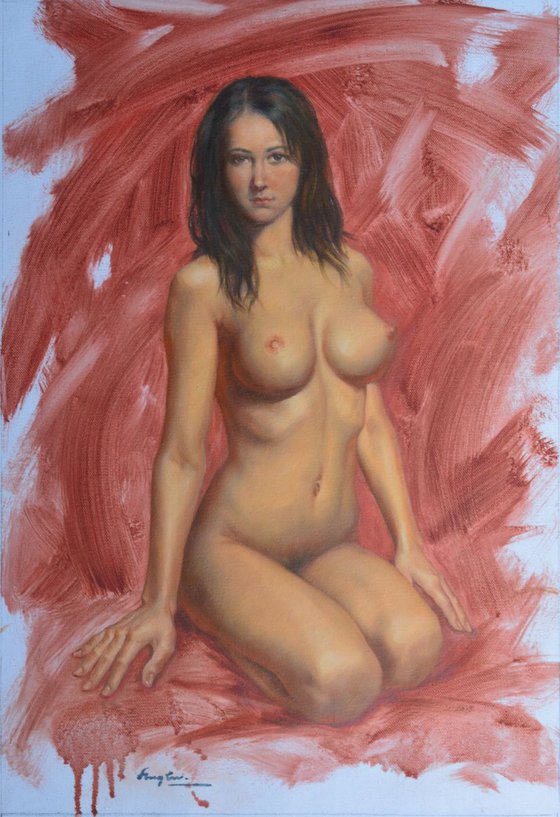 oil painting female nude #16-1-25-06