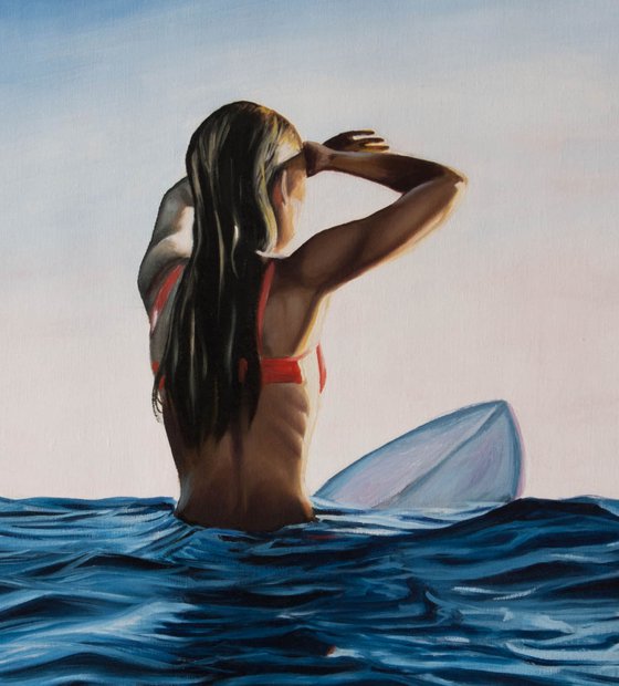 Surf girl, 70*98 cm