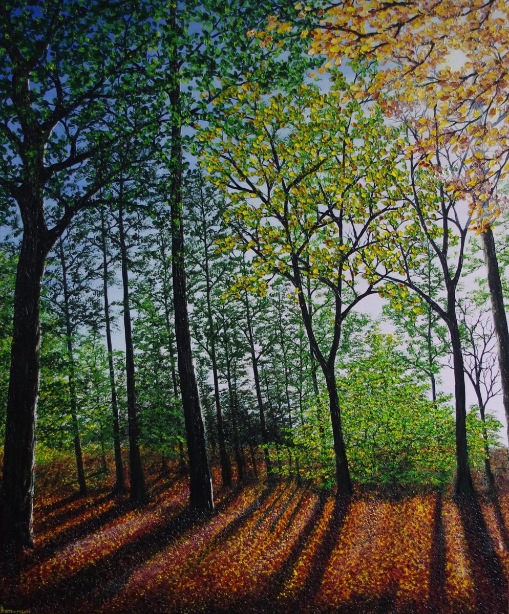 Autumn Glory By Hazel Thomson, 39 X 47, Artwork For Sale On Artfinder