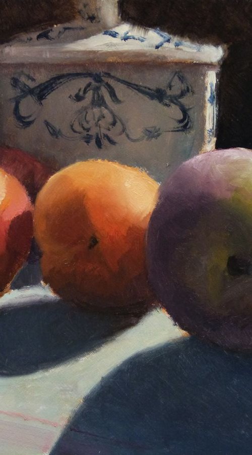 Apricots and Peach by Pascal Giroud