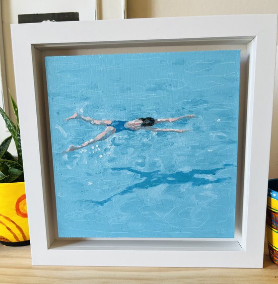 Swimmer in pool.