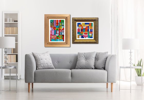 Two Interiors Paintings