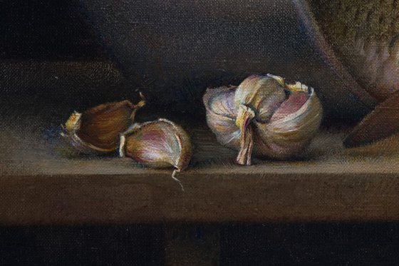 Fish with garlic