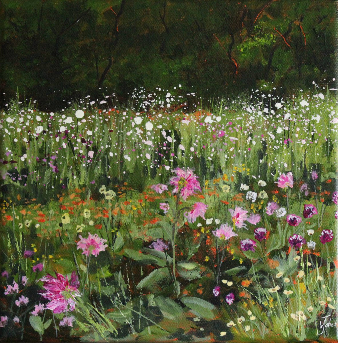 Cottage Garden by Valerie Jobes