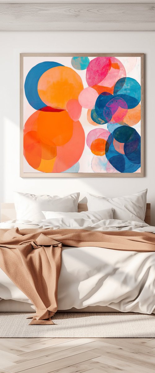 Colorful Abstract Circles by Sasha Robinson