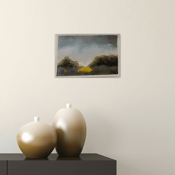 Small abstract landscape painting 4