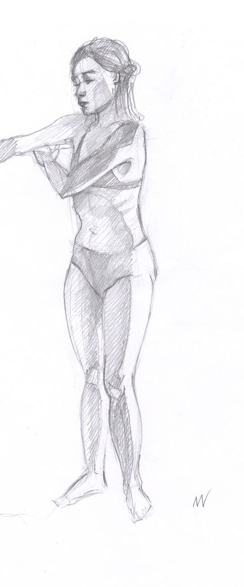 Sketch of Human body. Woman.74 by Mag Verkhovets