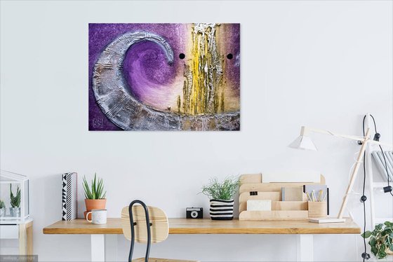 ENERGY 7992 3D textured abstract painting on canvas