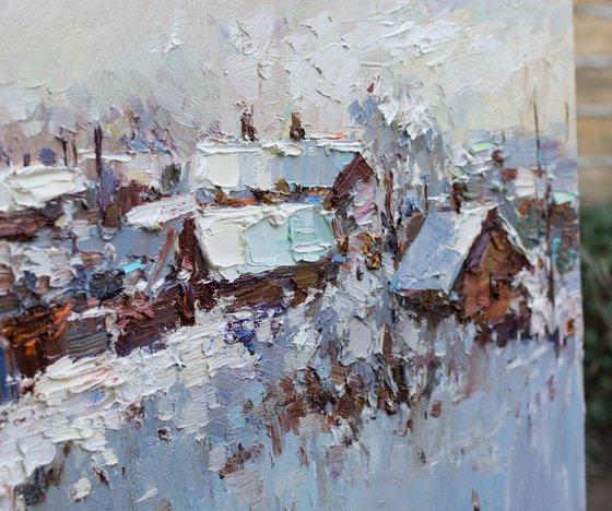 Winter Landscape - Original oil Landscape painting