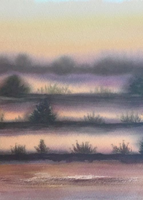 The nature trail at dusk by Samantha Adams