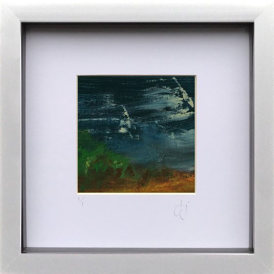Edit 2.6 - Framed abstract landscape painting