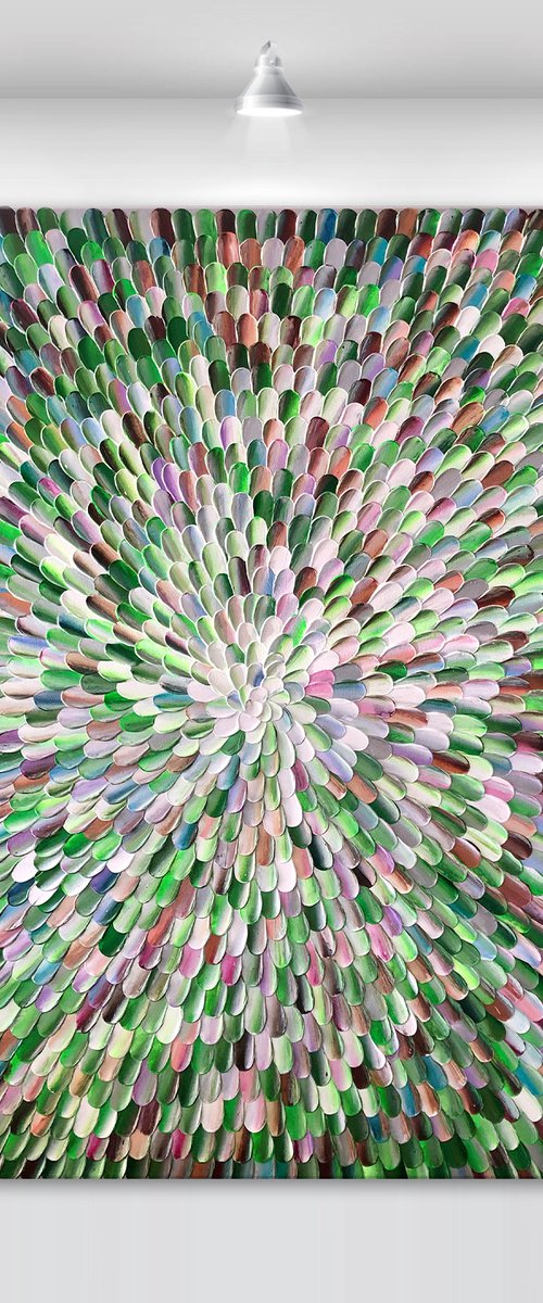 ‘Photosynthesis X' - 40x40" by Tatiana Georgieva