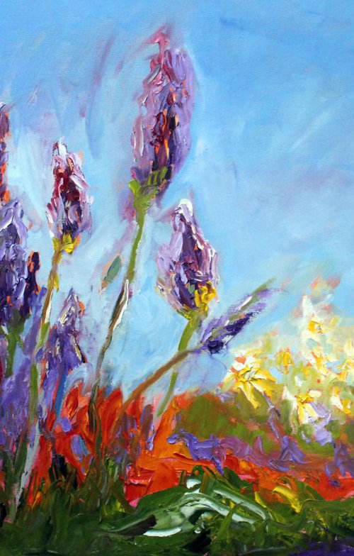 MY LAVENDER AND SEASIDE DAISIES by Maureen Finck