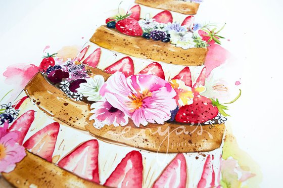 Fraisier Wedding cake