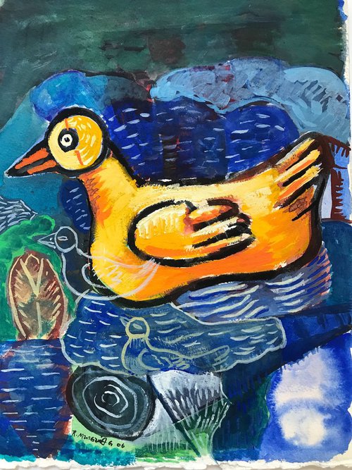 The Yellow Duck by Roberto Munguia Garcia