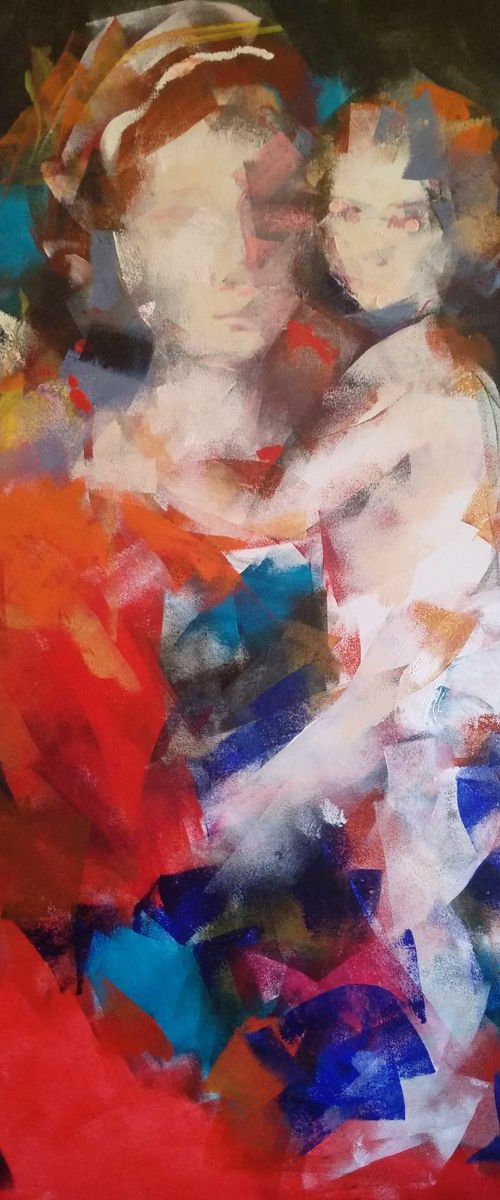 Madonna and child 1 by Marina Del Pozo