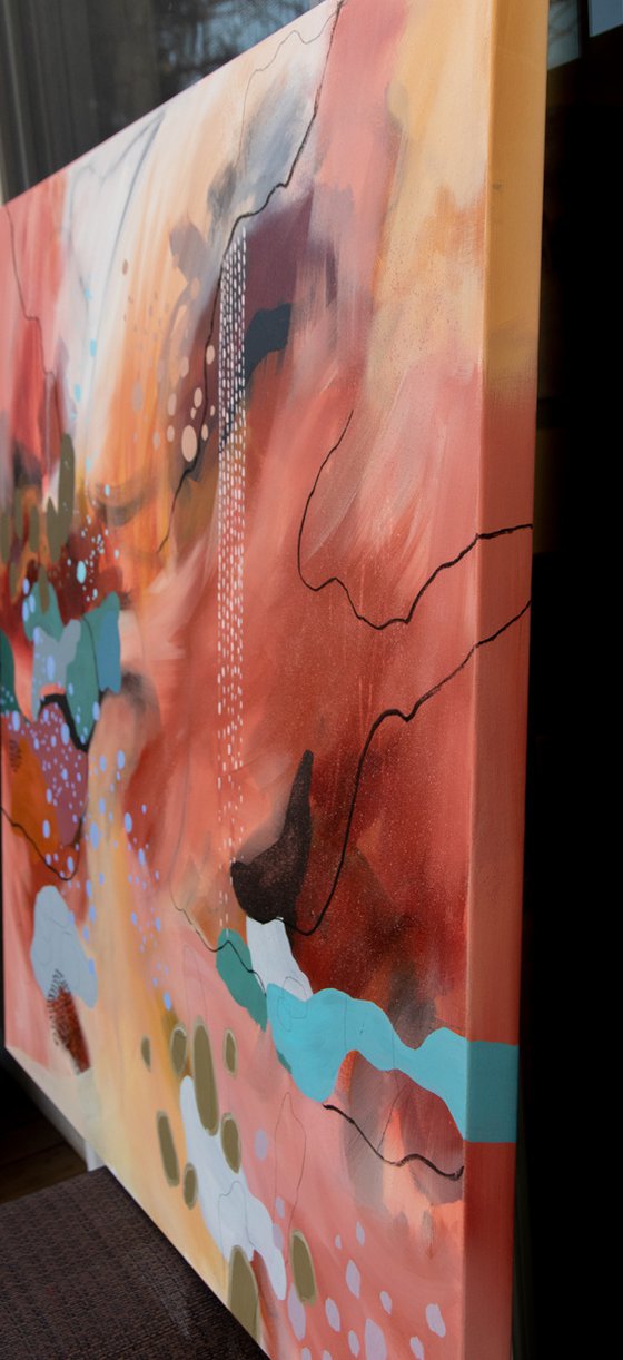Sedona - Original bold abstract on canvas - Ready to hang