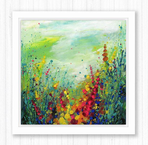 Song Of The Meadow  -  Abstract Meadow Flower Painting  by Kathy Morton Stanion