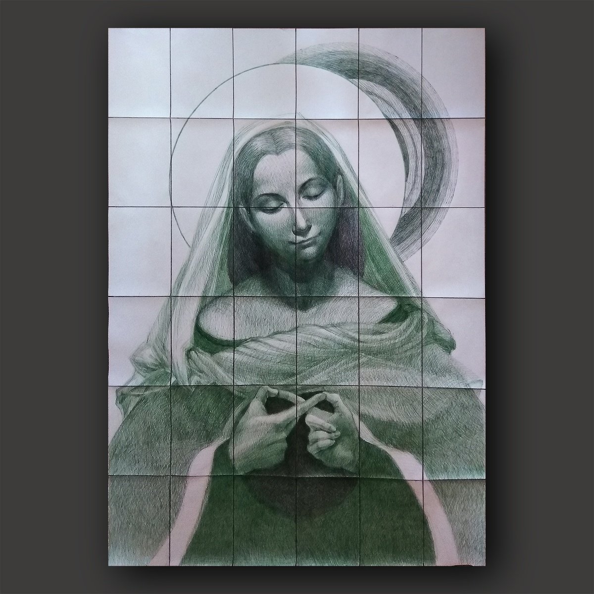 Surrealistic Drawing , Blessing By Marya, 50 X 71, Artwork For Sale On Artfinder