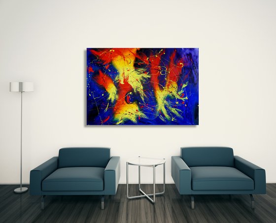 Anger Management (130 x 90 cm) XXL oil (52 x 36 inches)