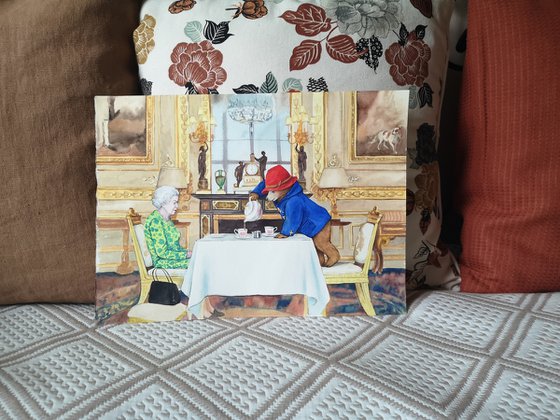 The Queen Having Tea With Paddington Bear