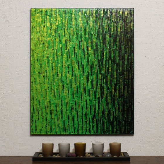 Iridescent green gradient