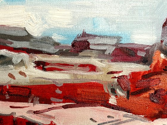 Snow on Red Cliffs