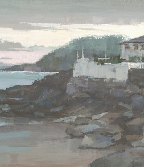 Swanpool Beach at Dusk by Steve Mitchell