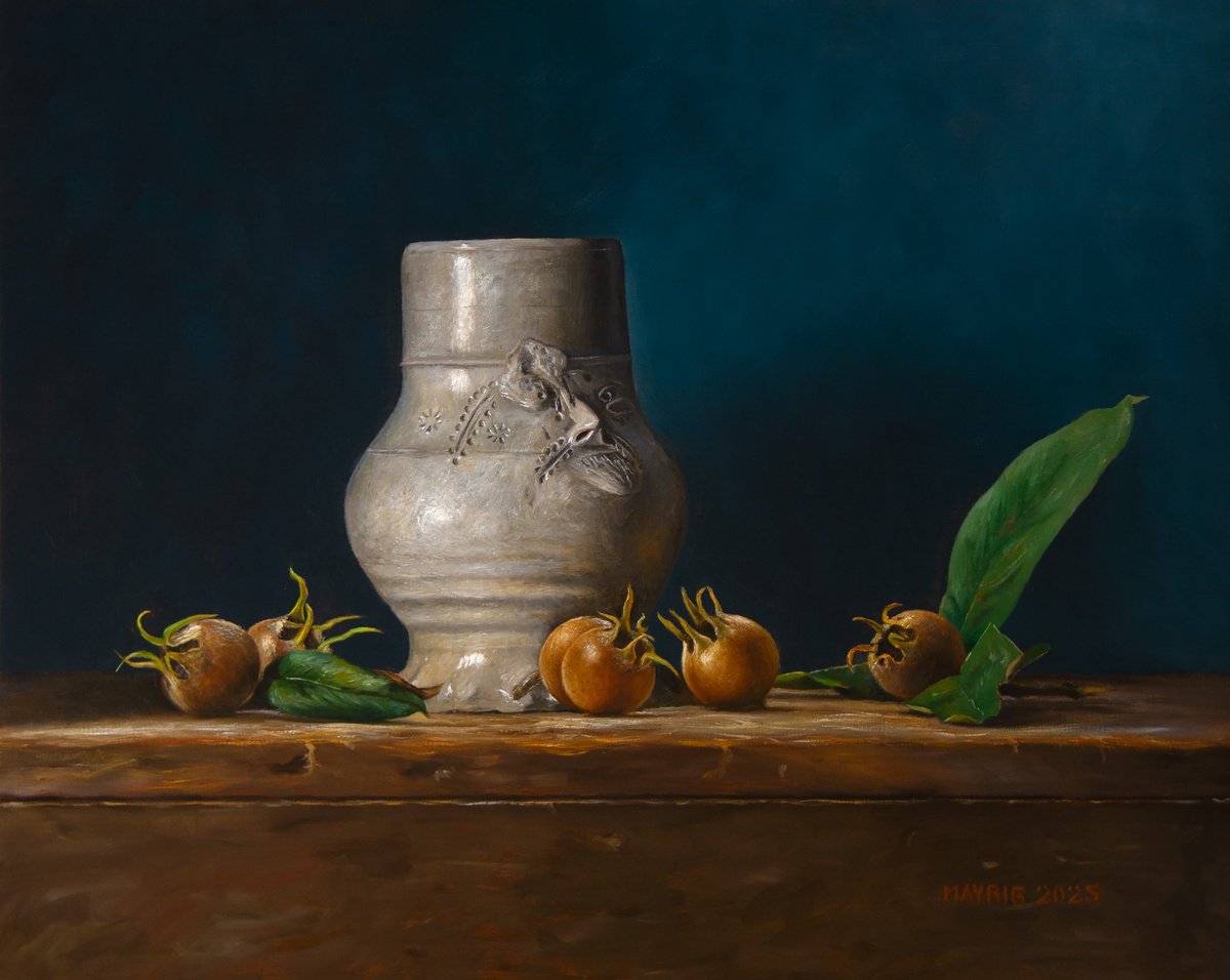 Impressionistic Still Life Oil Painting By Mayrig Simonjan, 20 X 16", Abbey Beer, Original Artwork