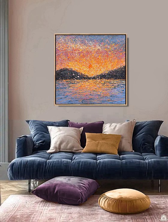 When Stillness Becomes Love - framed