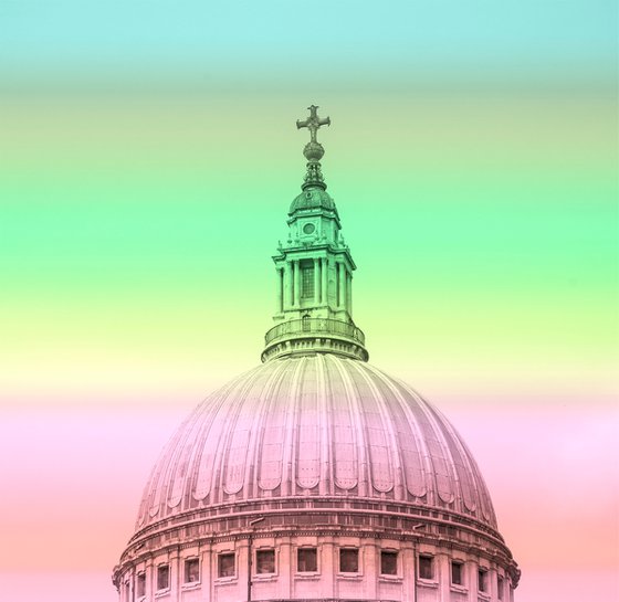 St Pauls Cathedral : Colourful 1/20 8" X 12"