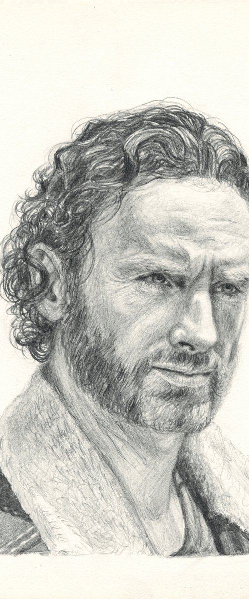 Portrait of Andrew Lincoln by Morgana Rey