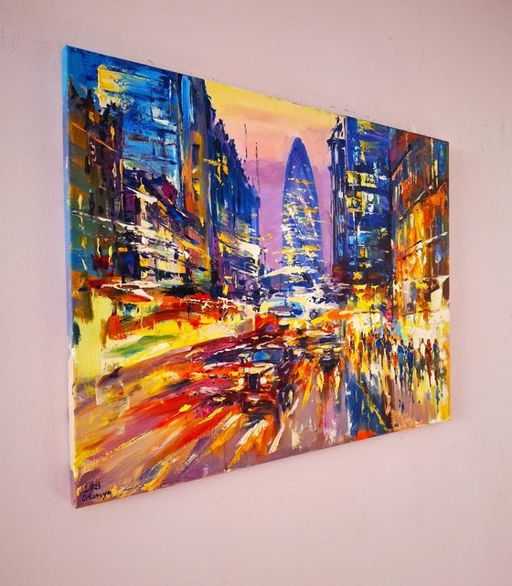 Abstract cityscape (London)