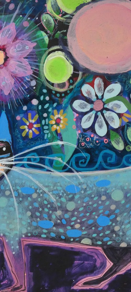 The magic of autumn nights - Cat by Sara Rodighiero