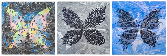 Set of 3 «Monochrome Idyll»