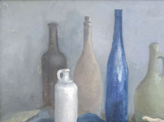 Still life with bottles