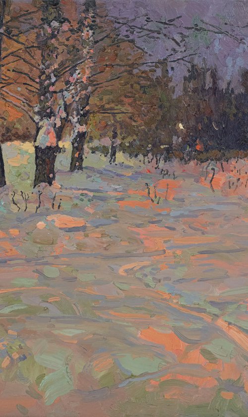 Winter night. Maryino by Simon Kozhin