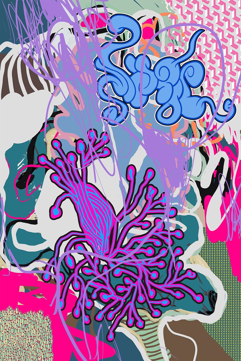 Abstract Giclee Print By Alasdair Willis, 16 X 23, Sugoi, Original Artwork