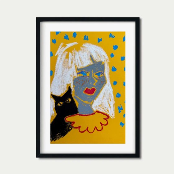 Girl and Cat Portrait