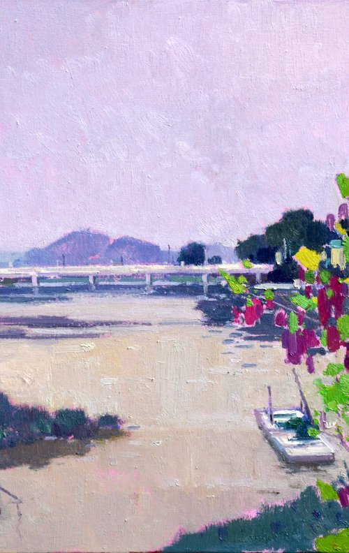 Landscape oil painting:Summer is coming  116 by jianzhe chon