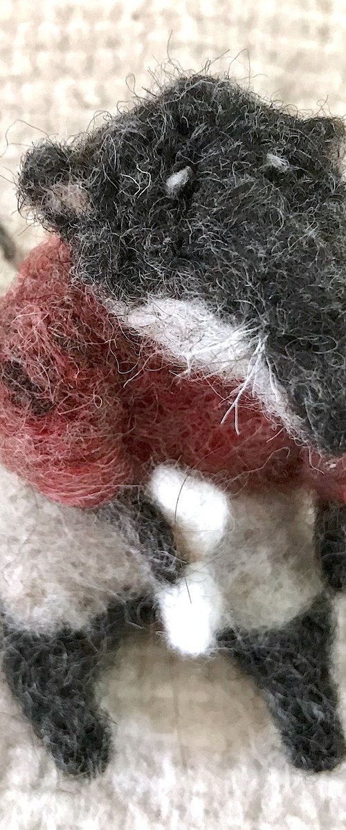 Felted wool Architect shrew by Eleanor Gabriel