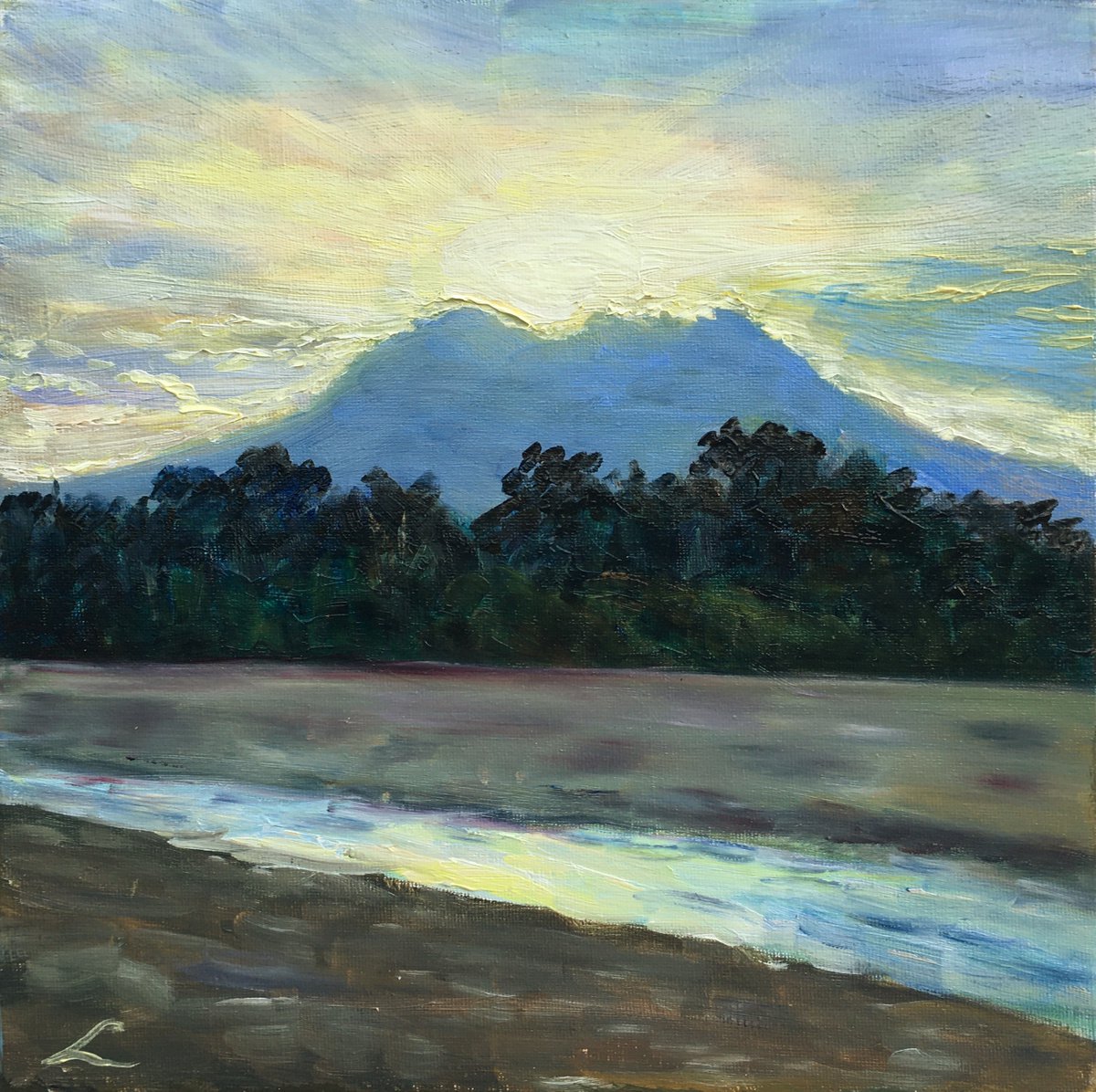 Sunset over Etna by Elena Sokolova