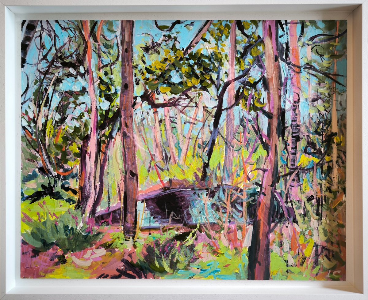 See You In The Forest By Linda Clerget, 22 X 18, Artwork For Sale On Artfinder